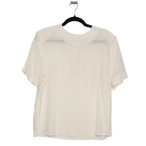 Vintage 100% Silk Kasper & Company A.S.L Blouse Size 14 Cream